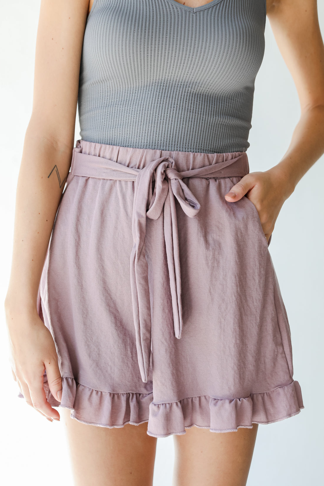Shorts in purple
