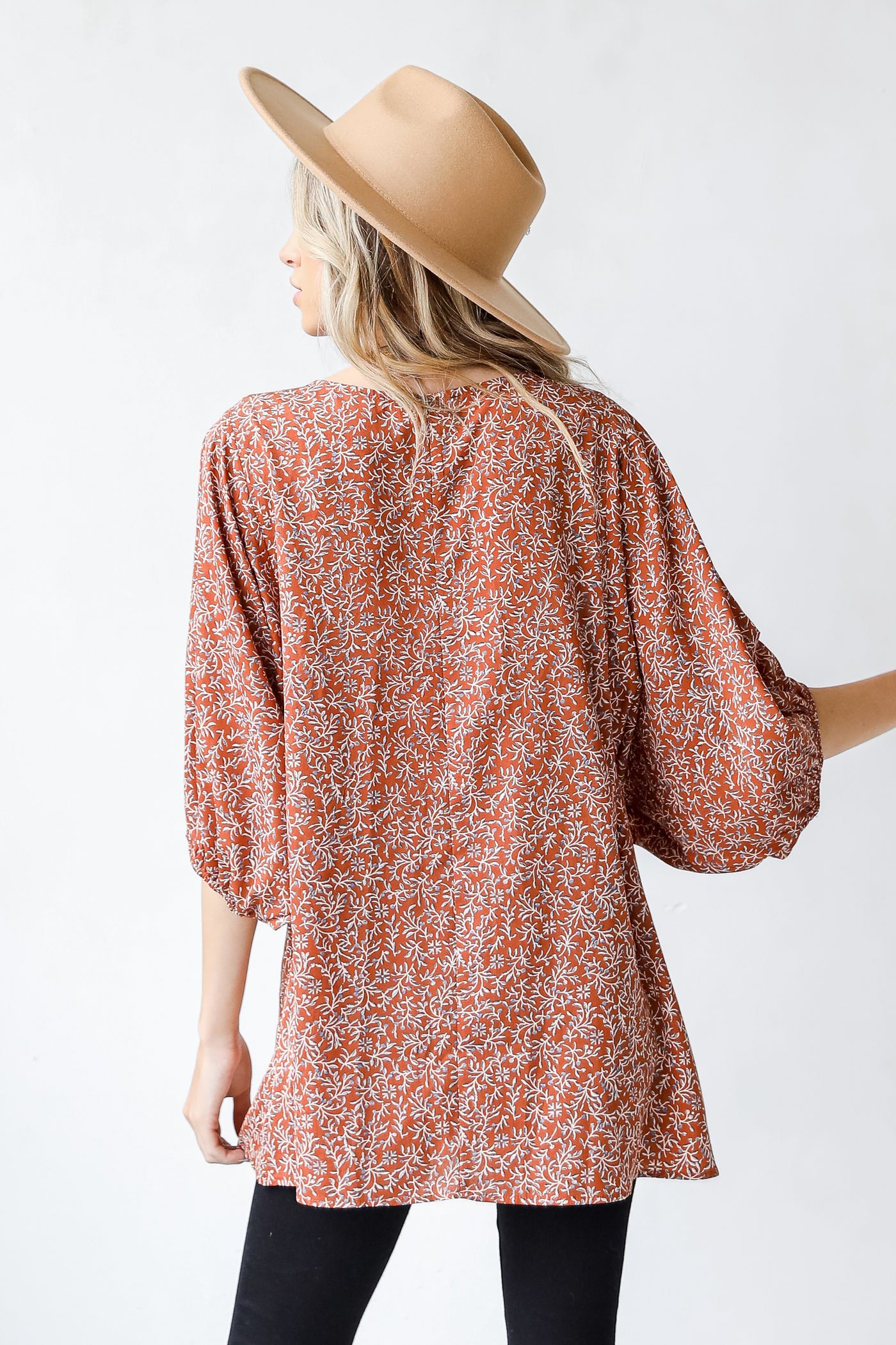 Floral Tunic back view