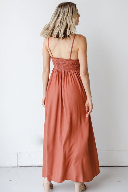 Crochet Maxi Dress back view