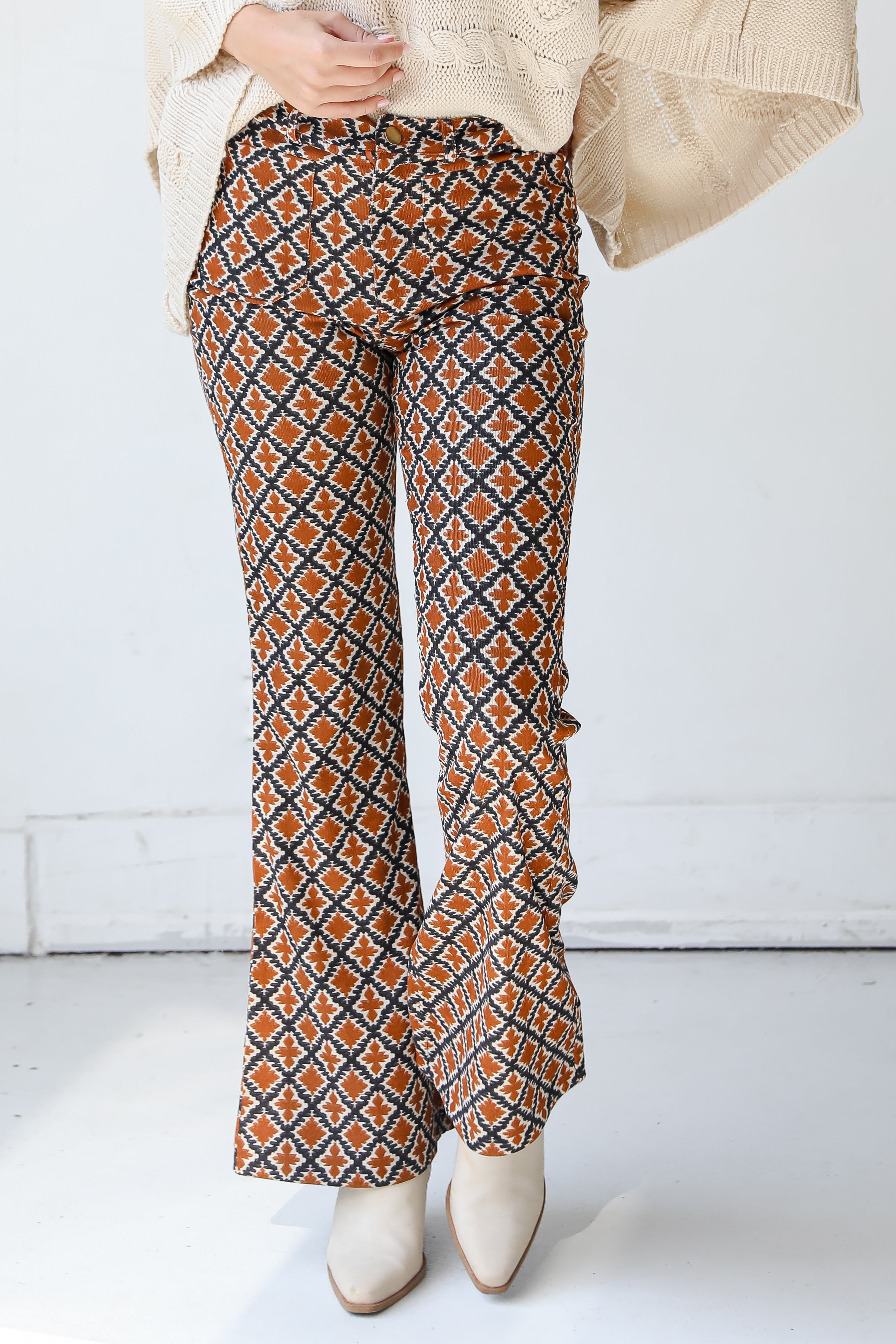 Corduroy Flare Pants