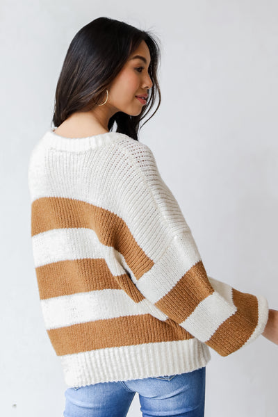 Striped Sweater back view