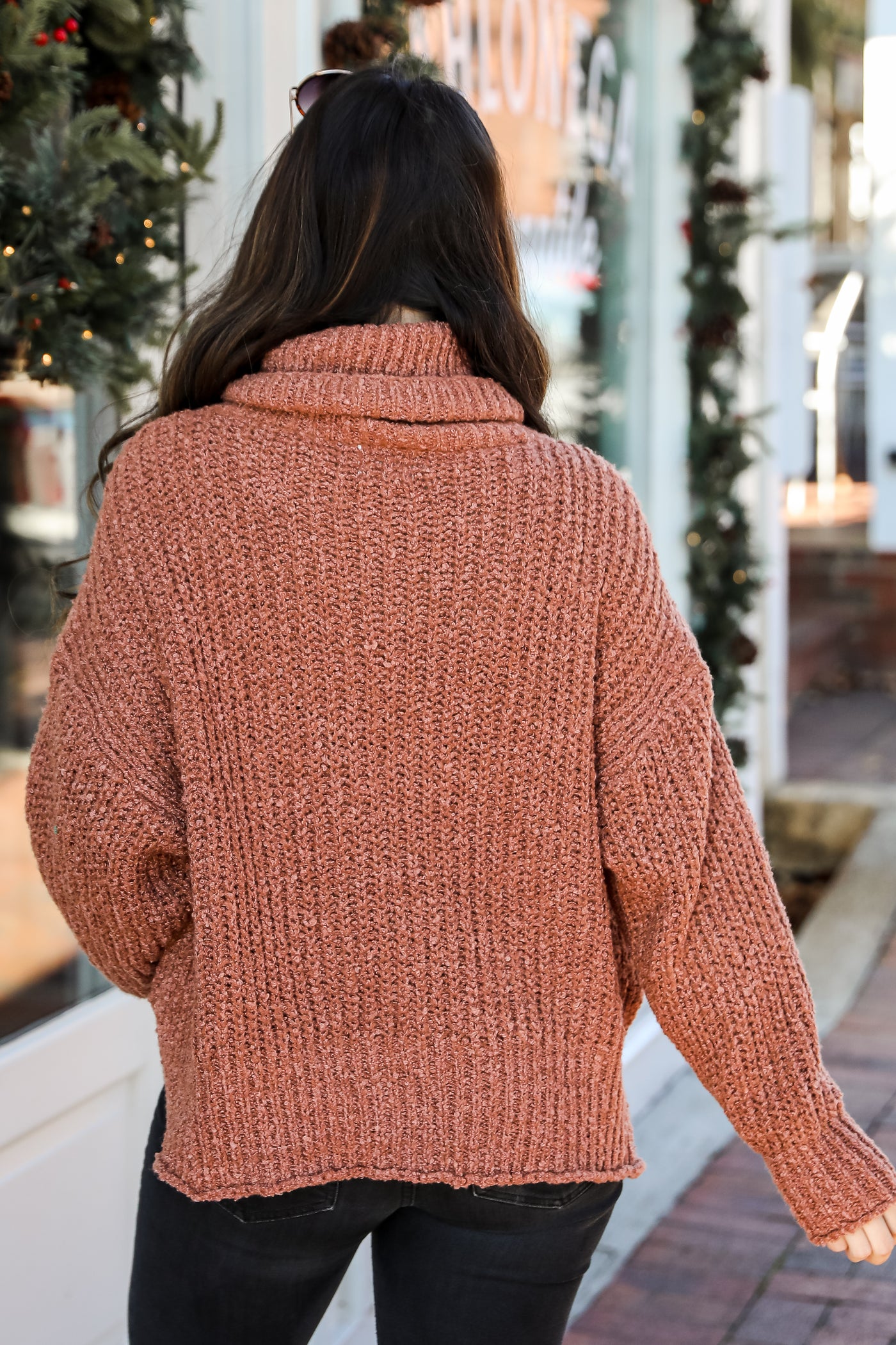 Turtleneck Sweater back view