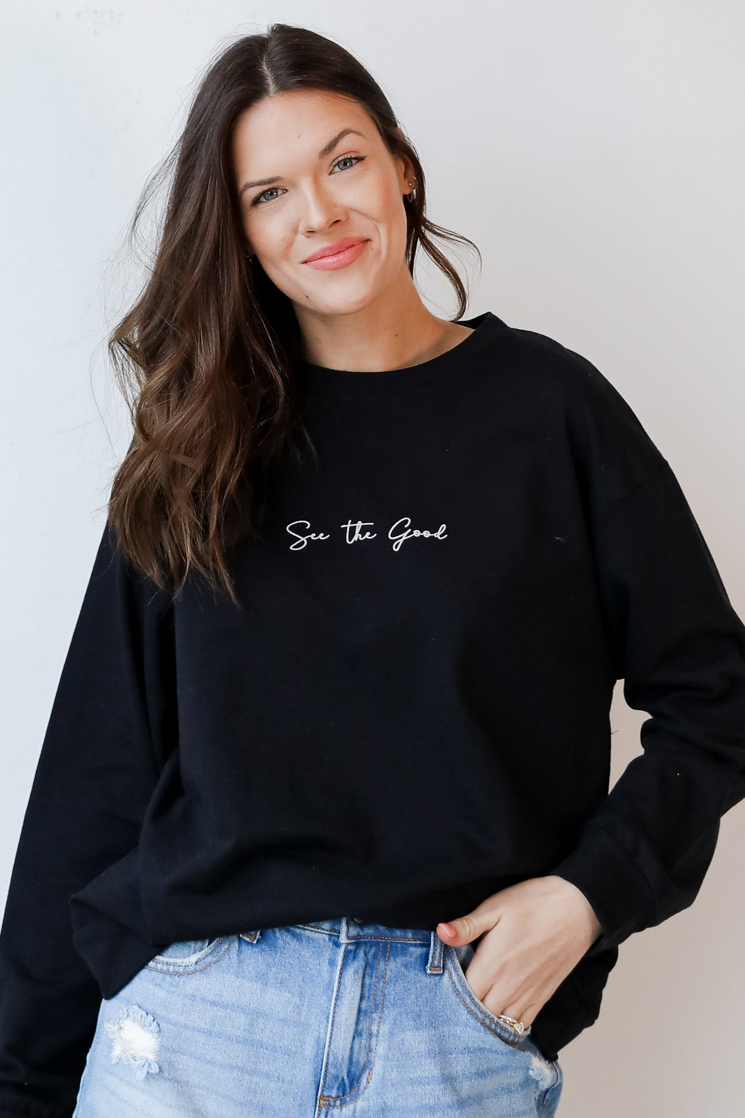 See The Good Pullover in black