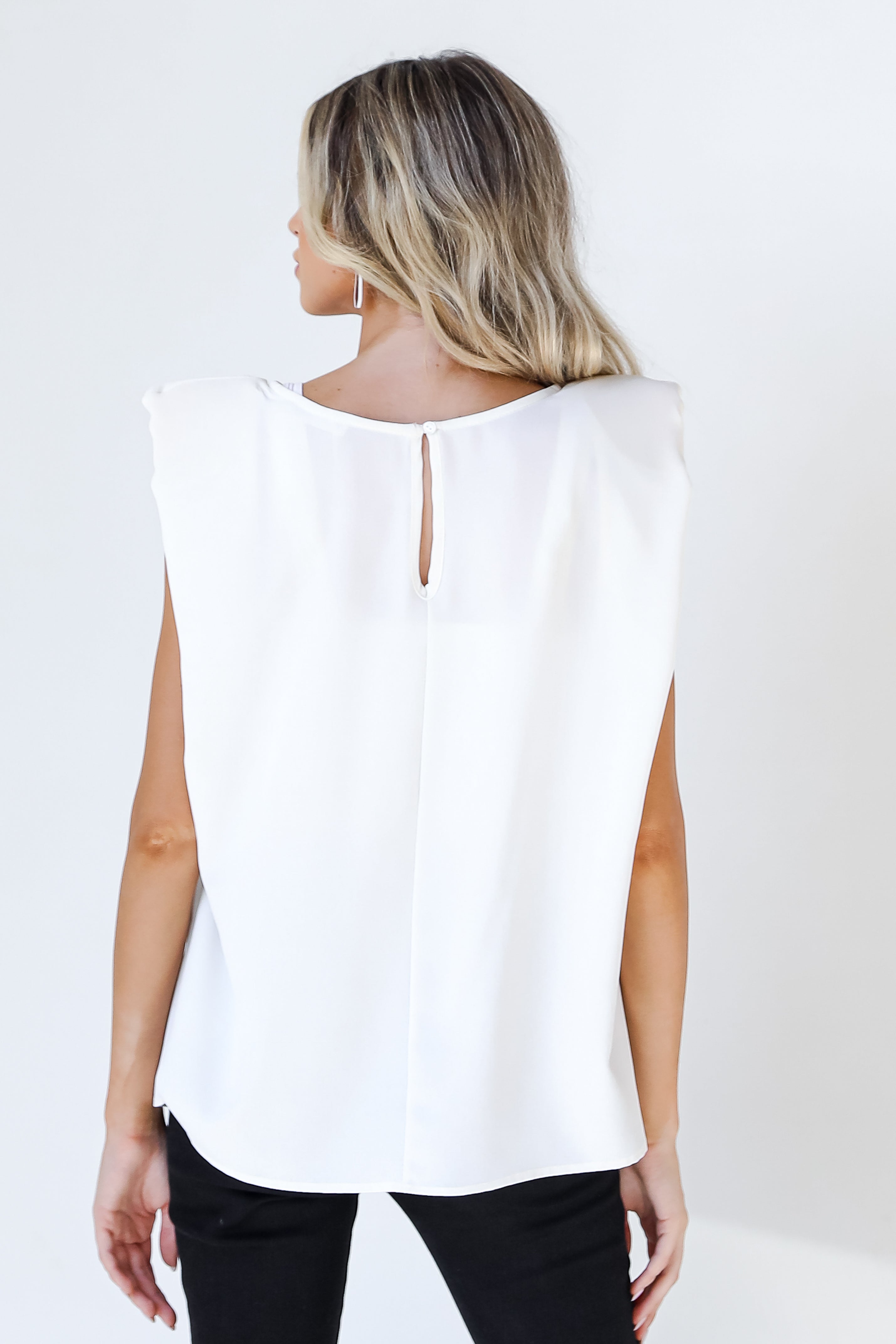 Flatter Me Shoulder Pad Top