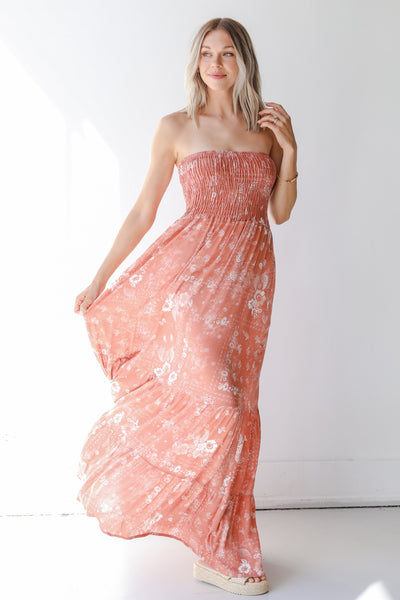 Strapless Maxi Dress front view