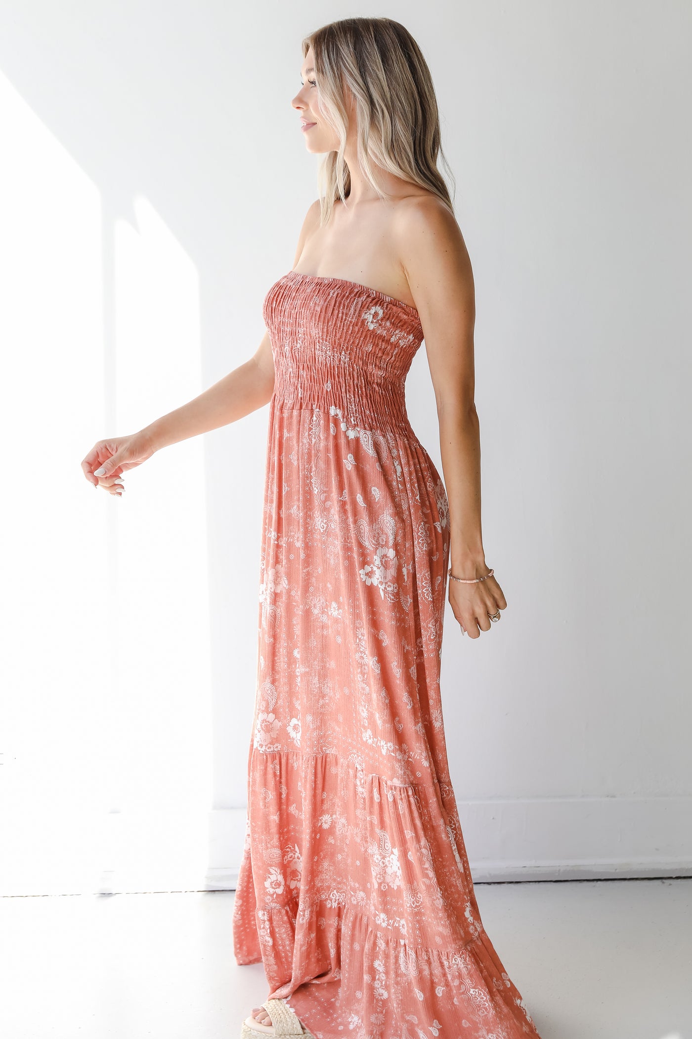 Strapless Maxi Dress side view