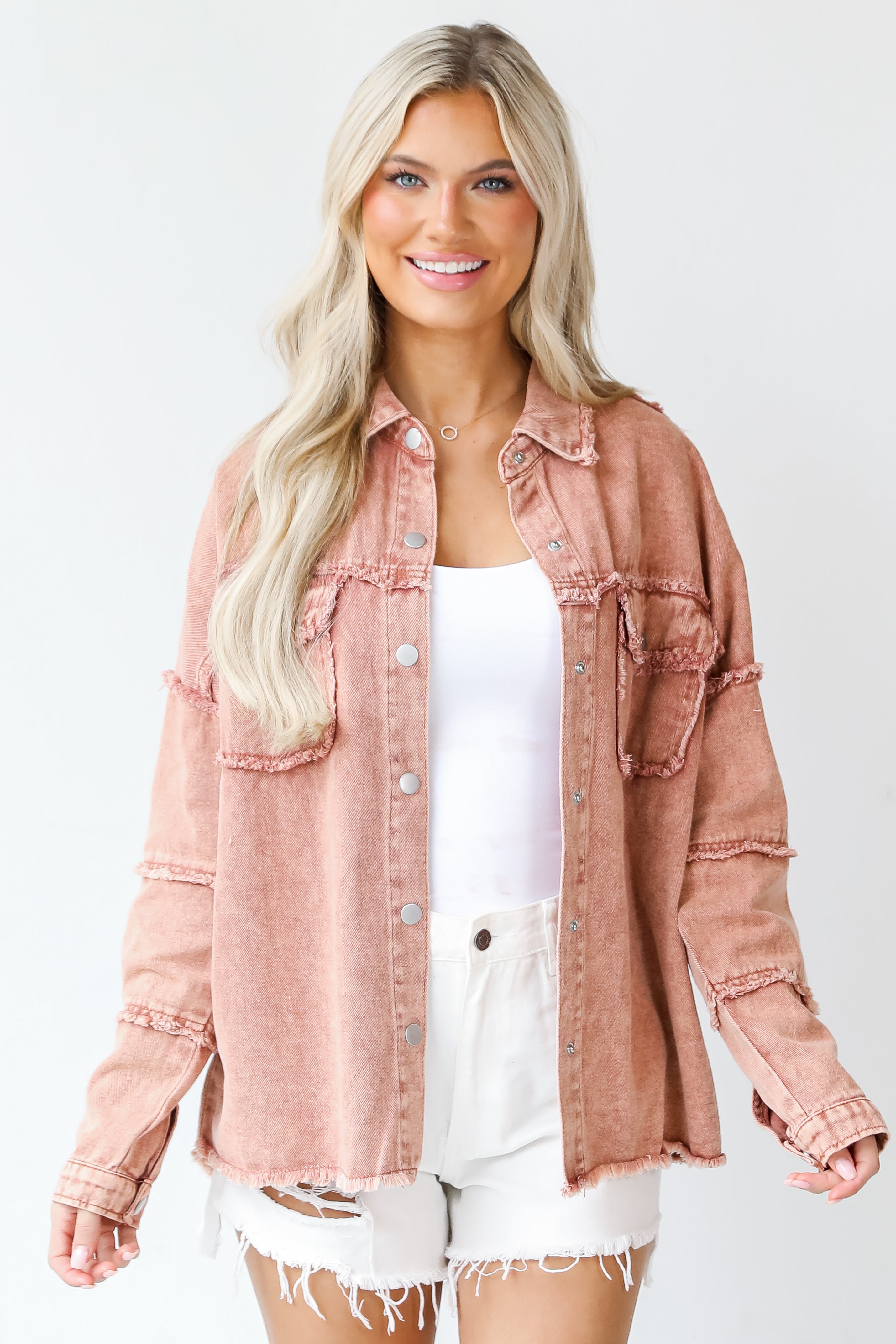 smiley face Denim Jacket