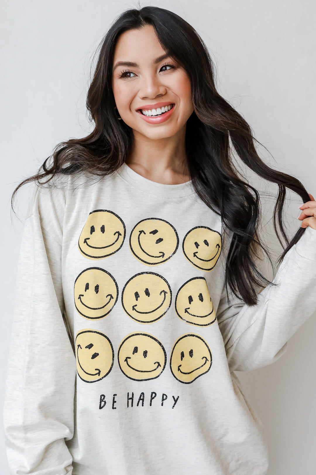 Be Happy Smiley Face Pullover from dress up