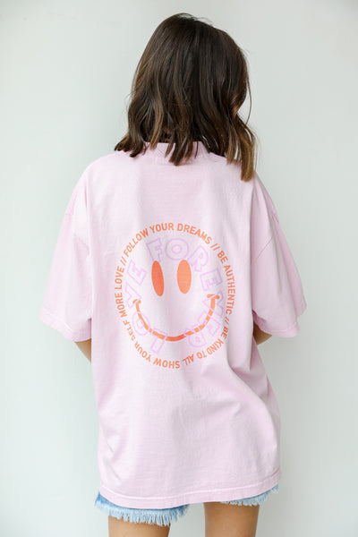 Love Forever Smiley Face Graphic Tee from dress up