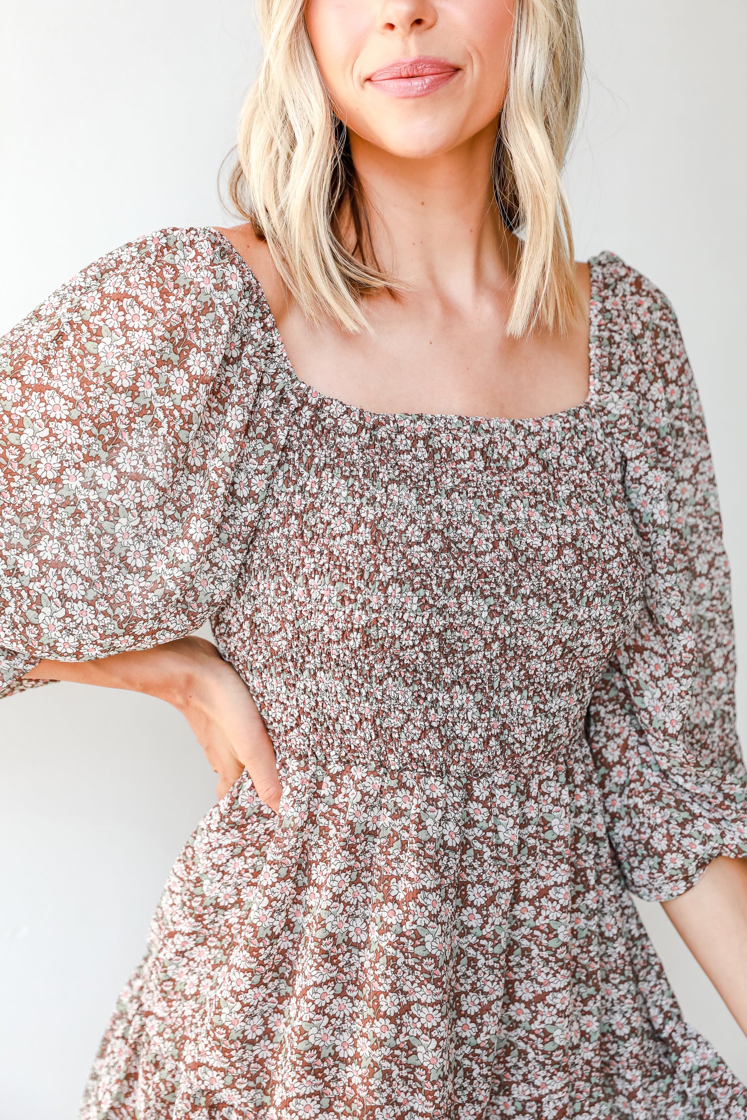 Floral Mini Dress close up