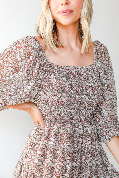 Floral Mini Dress close up