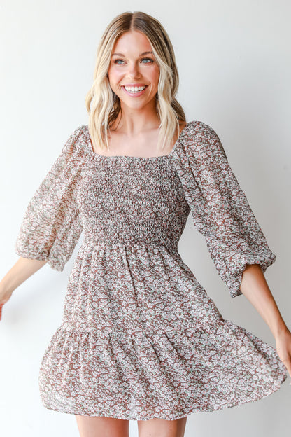 Floral Mini Dress front view