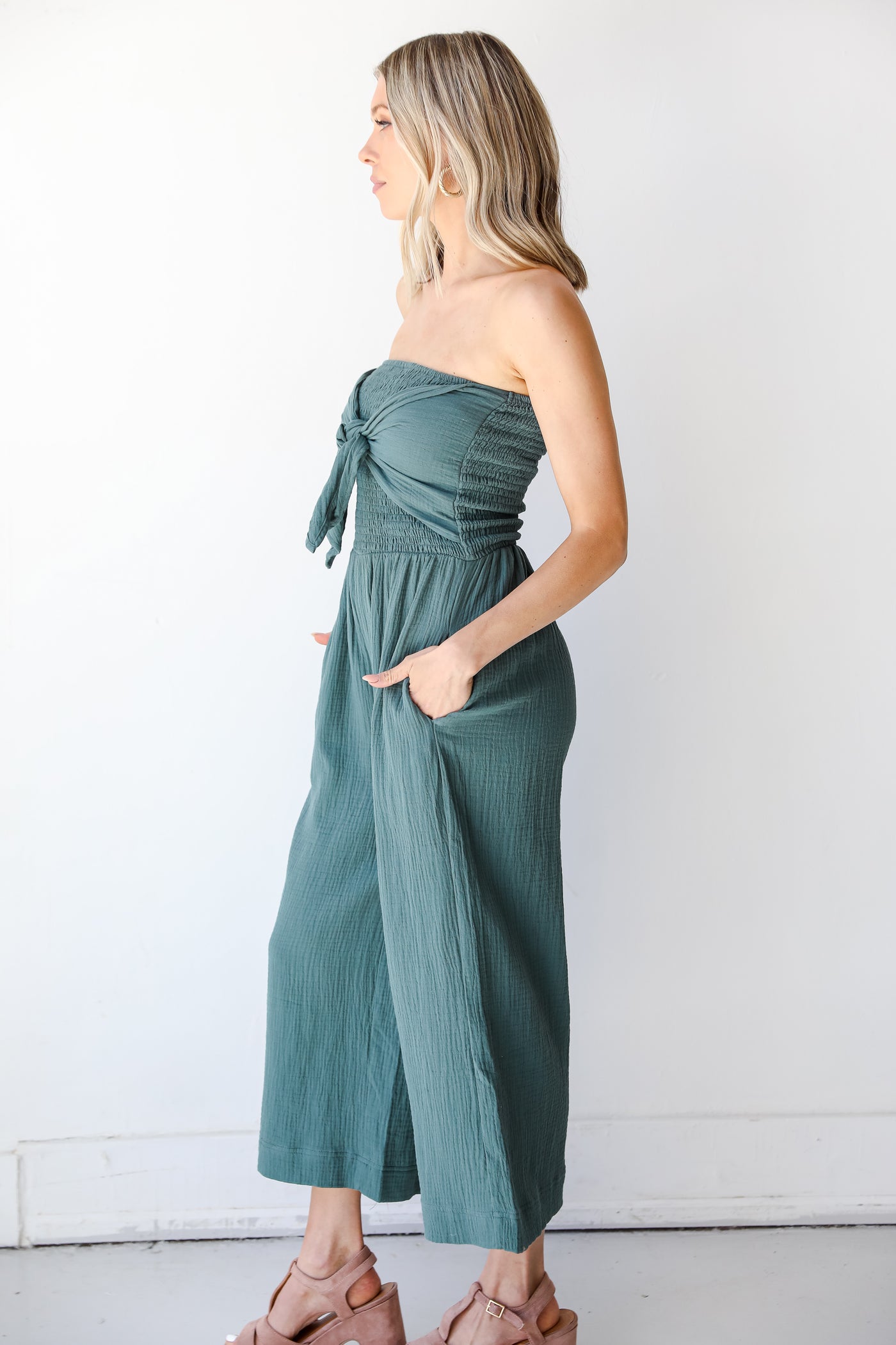 Strapless Jumpsuit side view