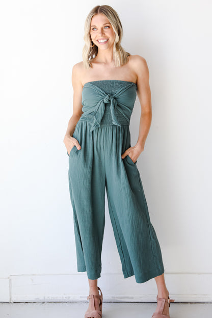 Strapless Jumpsuit front view