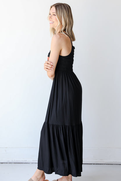 Serene Sunshine Smocked Maxi Dress