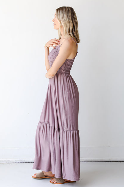 Serene Sunshine Smocked Maxi Dress