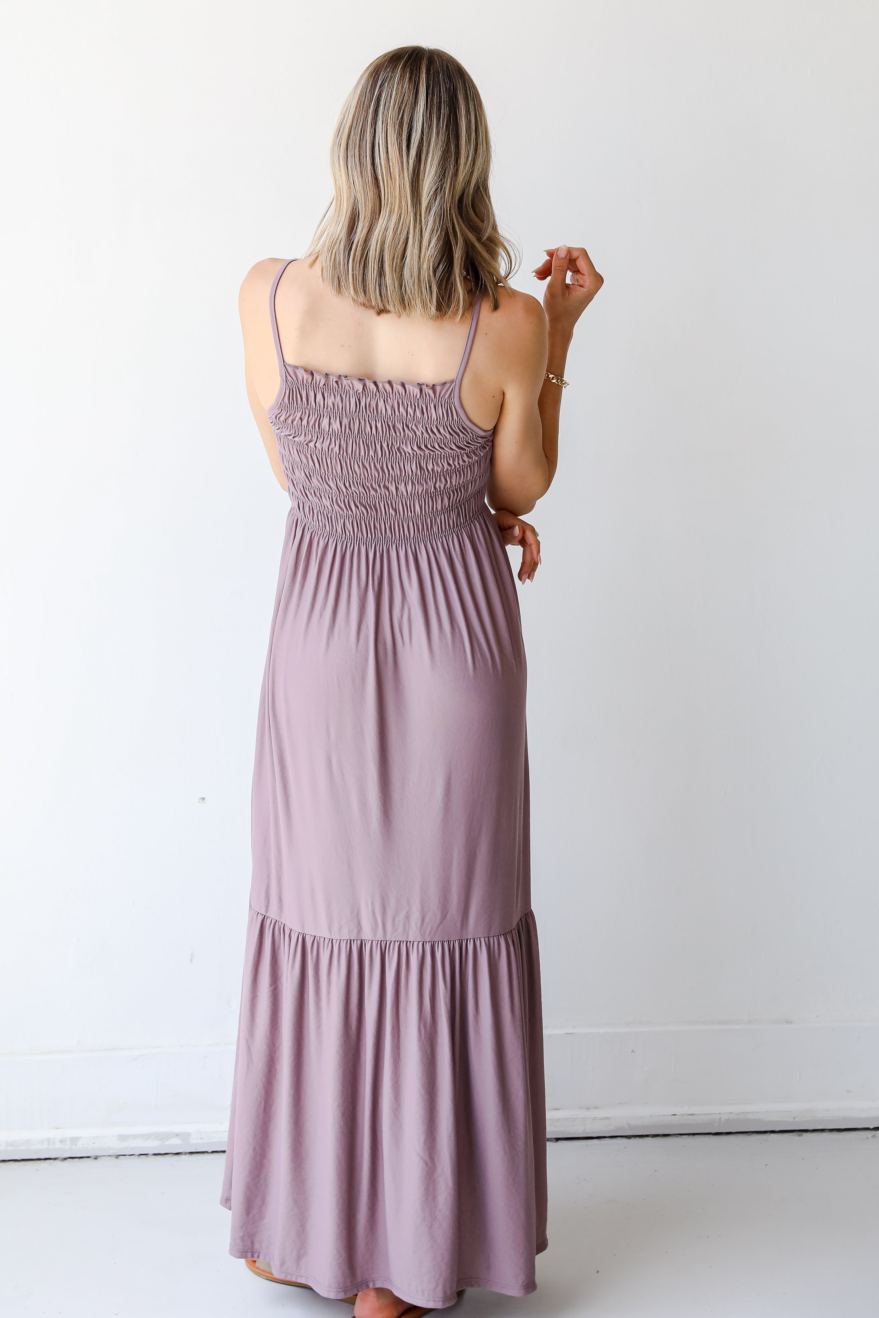 Serene Sunshine Smocked Maxi Dress