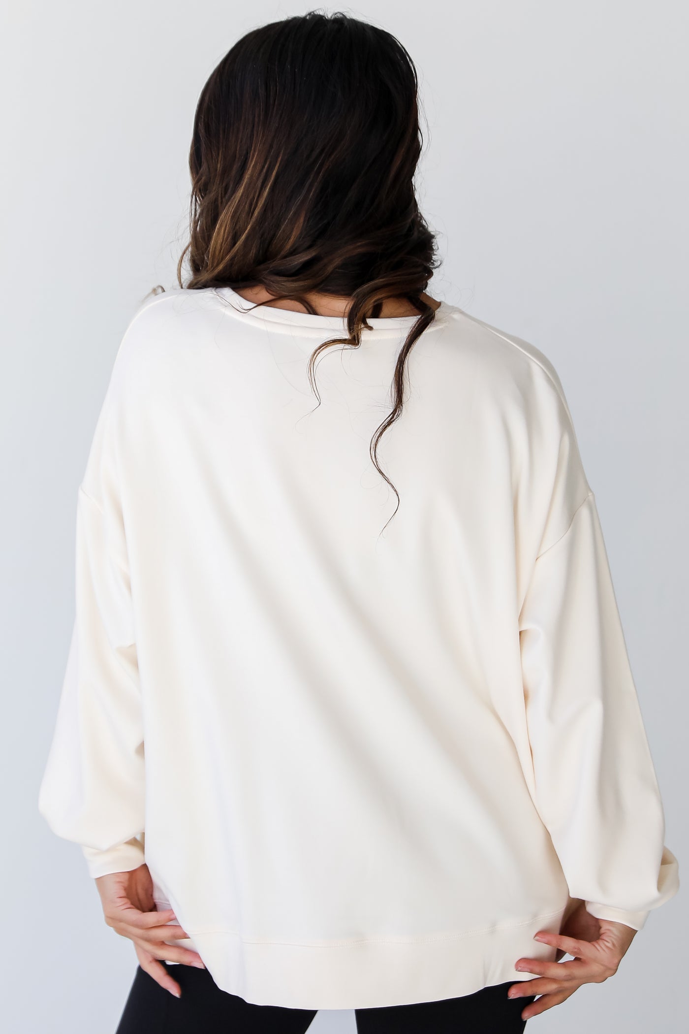 ivory Pullover back view