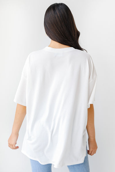 Ultra Soft Everyday Tee in white back view