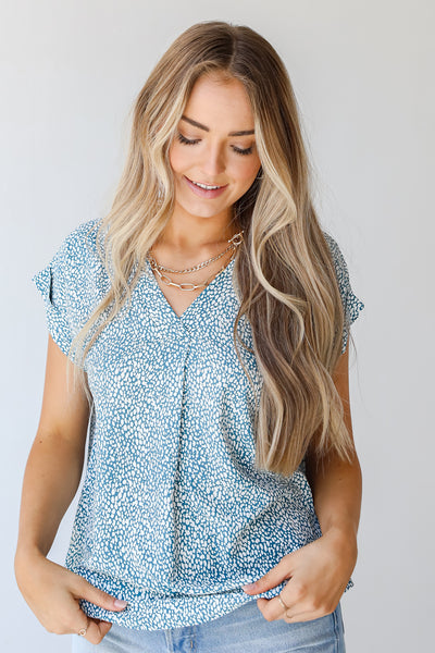 Blouse in blue