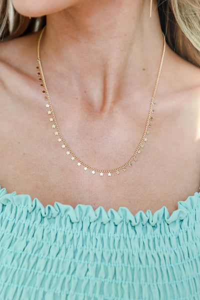 Gold Star Charm Necklace