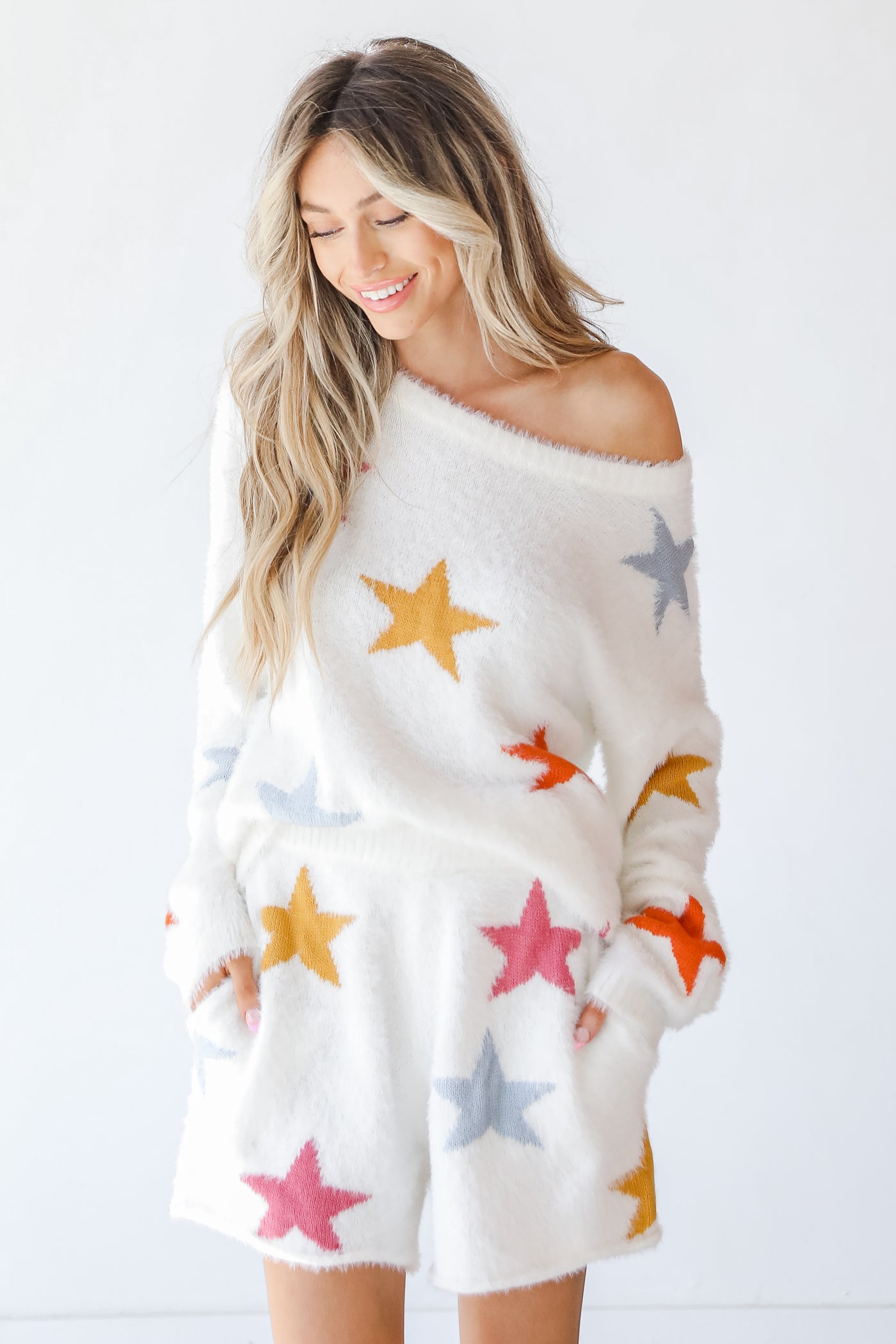 Star Sweater on model