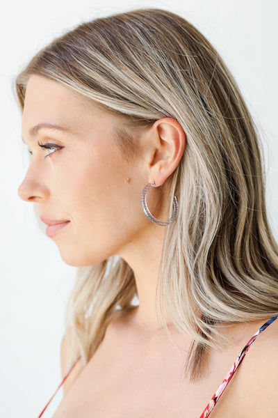 acrylic hoop earrings