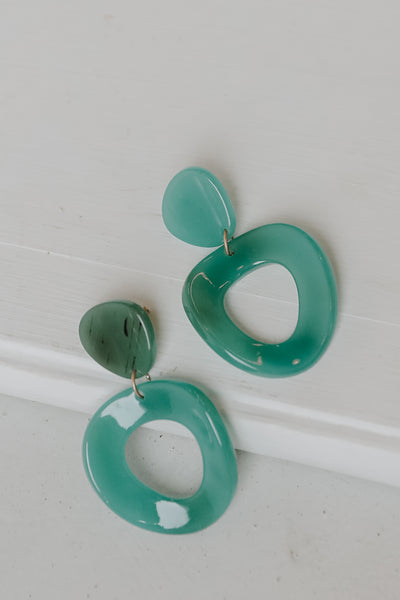 Acrylic Drop Earrings flat lay