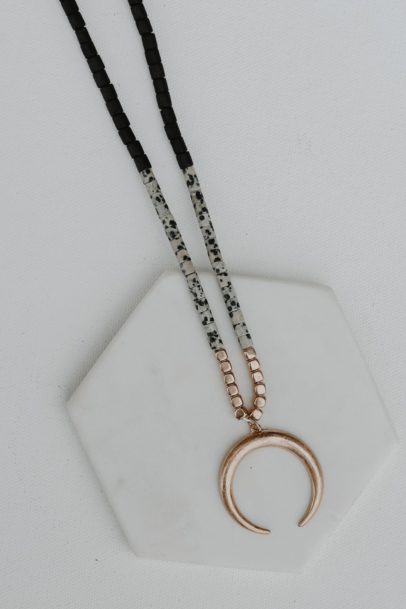Aurora Crescent Horn Necklace