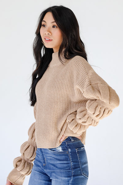 Statement Sleeve Sweater side view
