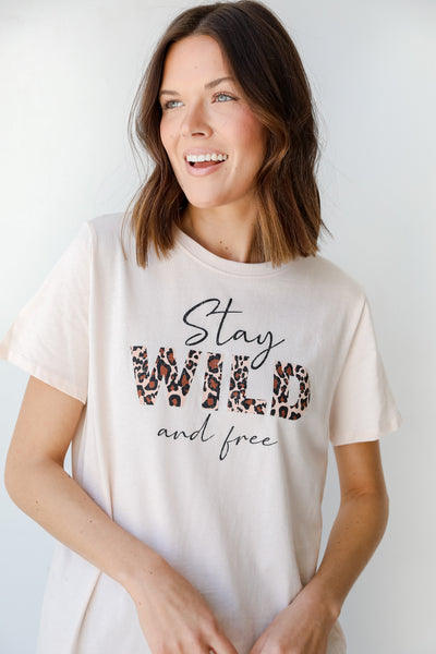 Stay Wild And Free Graphic Tee from dress up