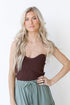 Knit Tube Top in mocha
