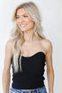 Knit Tube Top in black