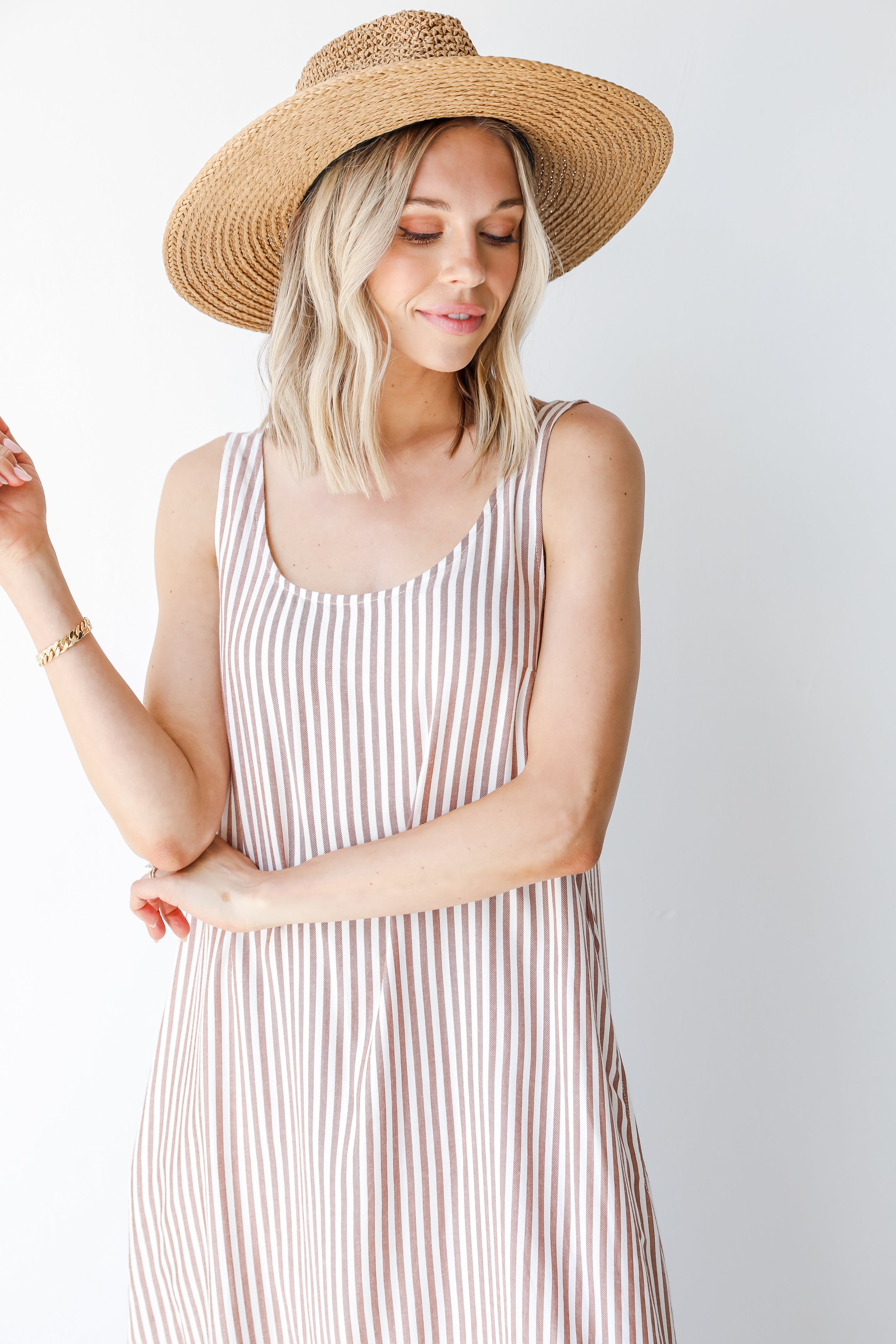 Sweet Surprise Striped Ruffle Maxi Dress