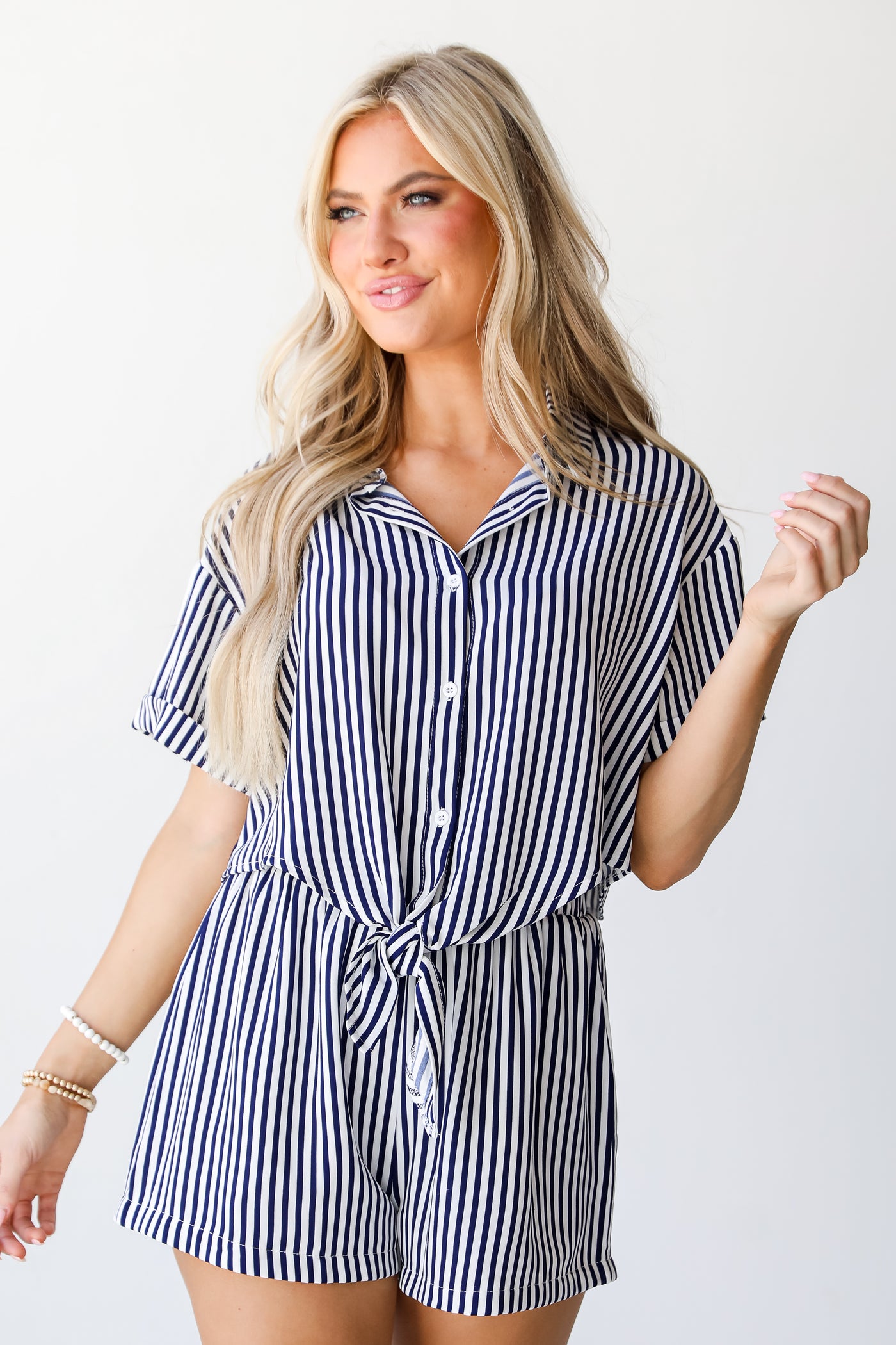Striped Blouse front view