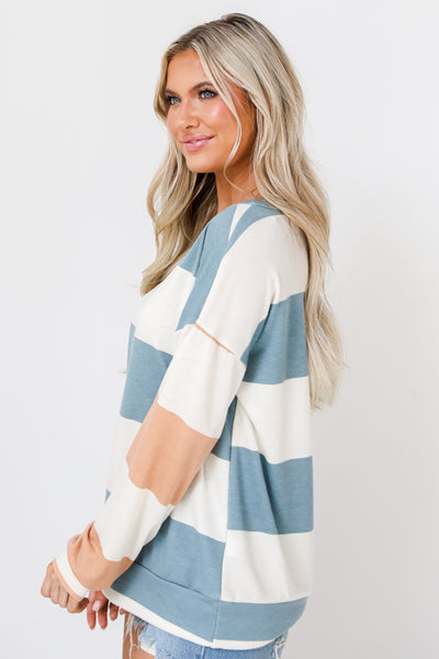 Striped Top side view