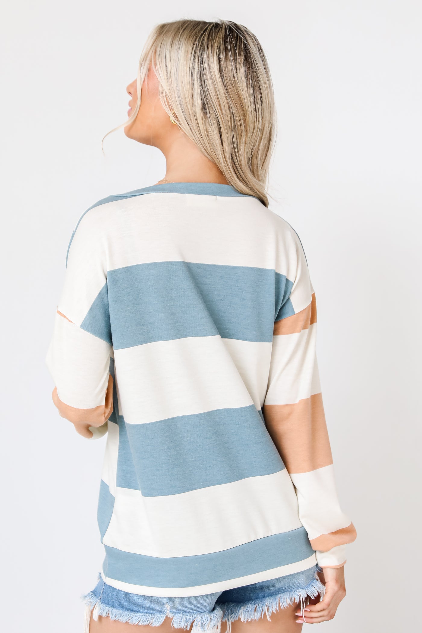 Striped Top back view