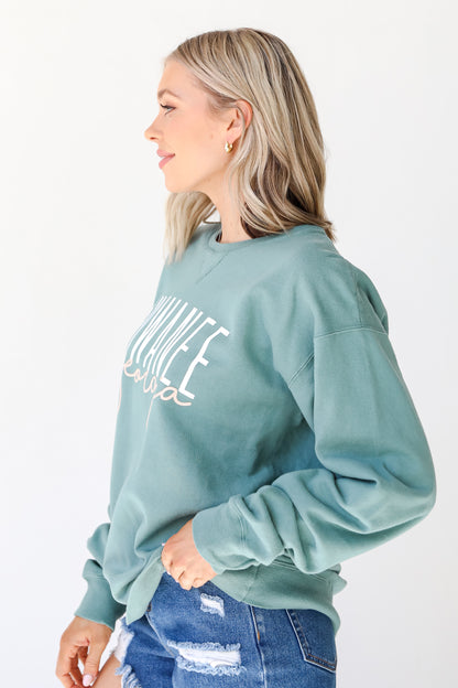 Seafoam Suwanee Georgia Pullover side view