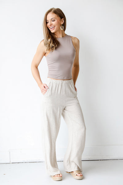 Linen Pants on model