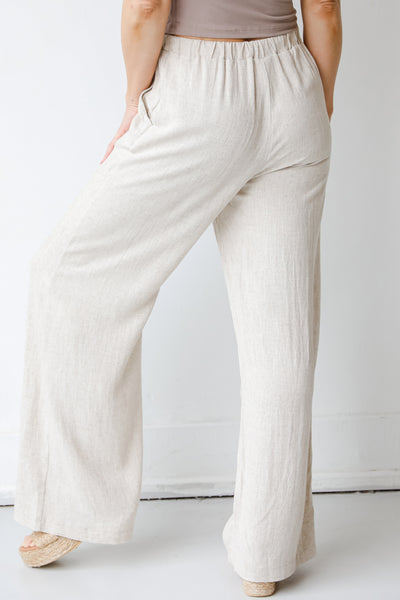 Linen Pants back view
