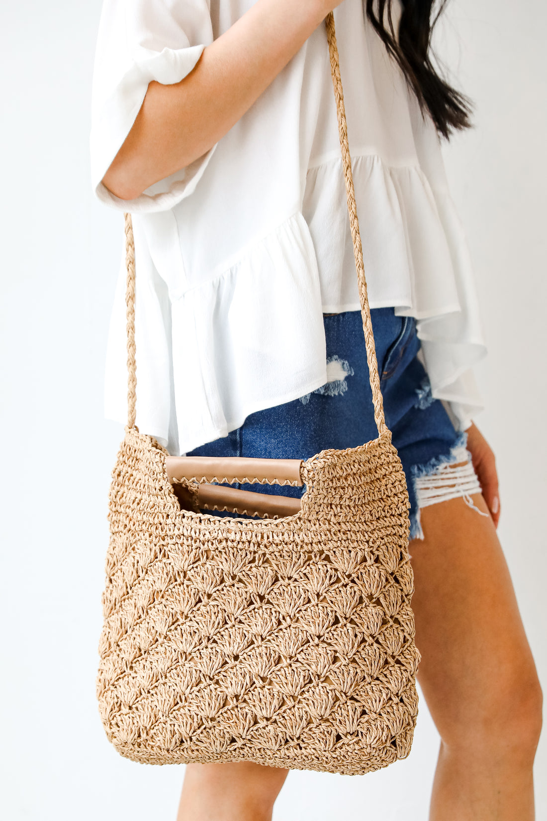 Straw Crossbody Bag