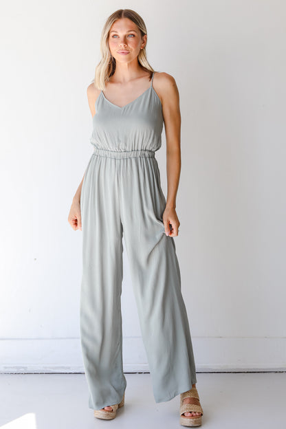 Jumpsuit in sage