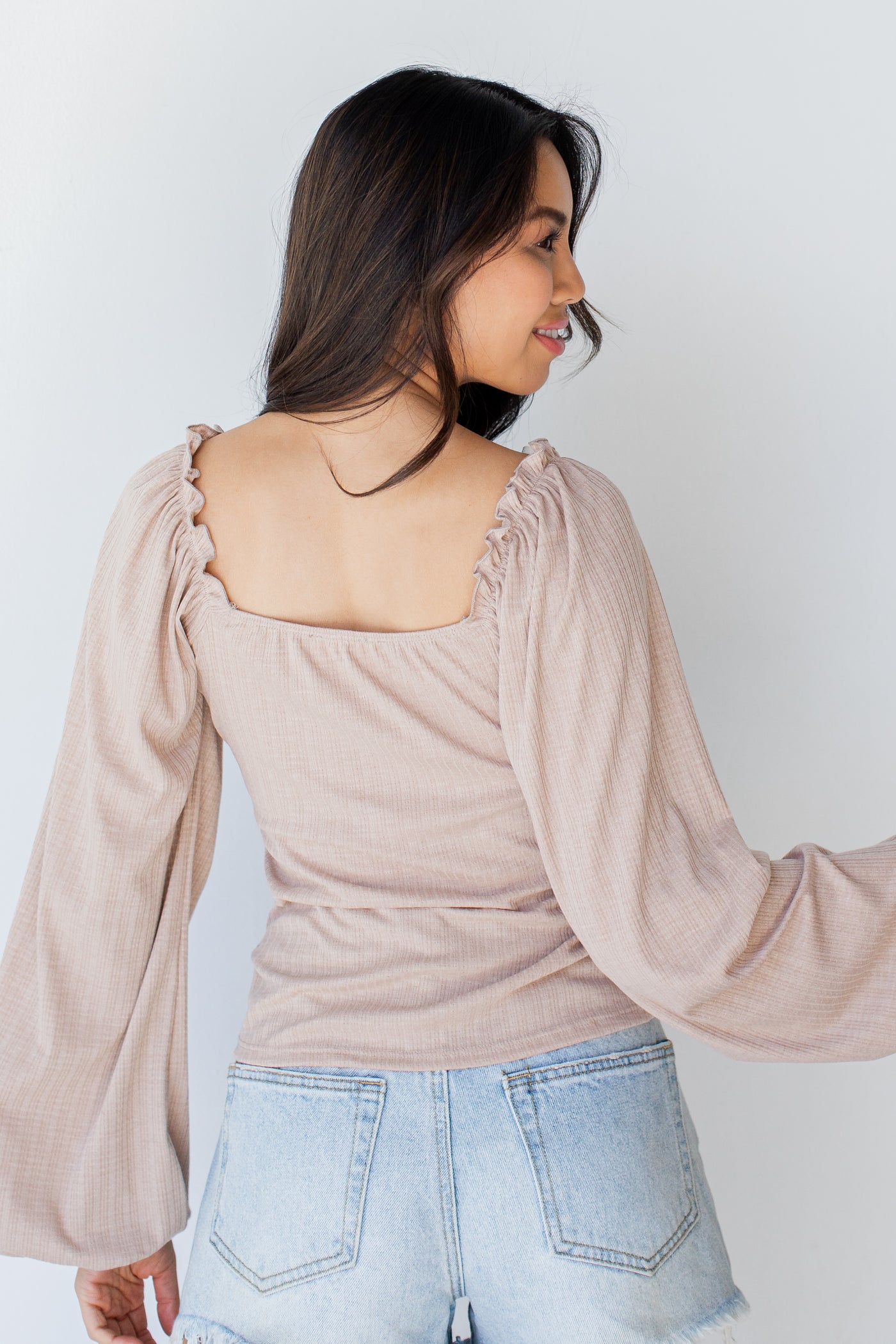 Ruched Top back view