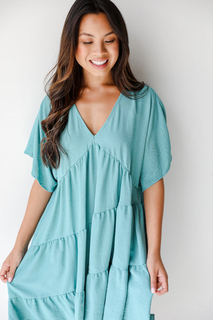 Tiered Babydoll Dress front view