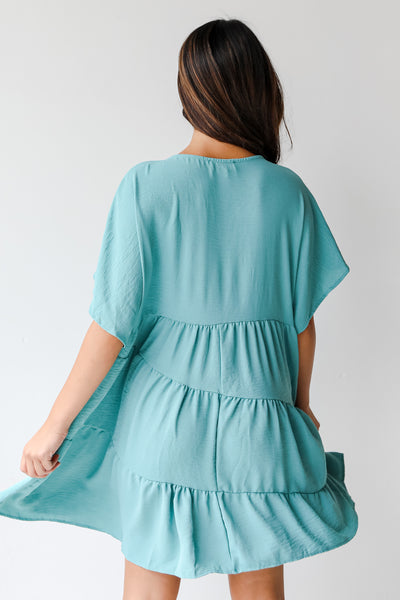 Tiered Babydoll Dress back view