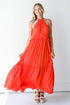 Tiered Maxi Dress in orange