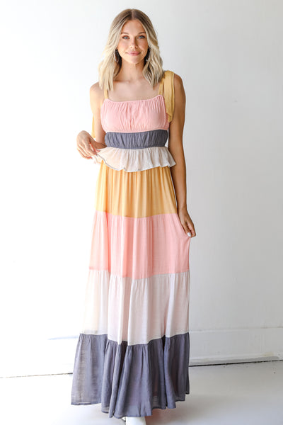Tiered Maxi Dress front view