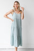 Tiered Midi Dress in sage