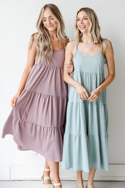 Tiered Midi Dresses