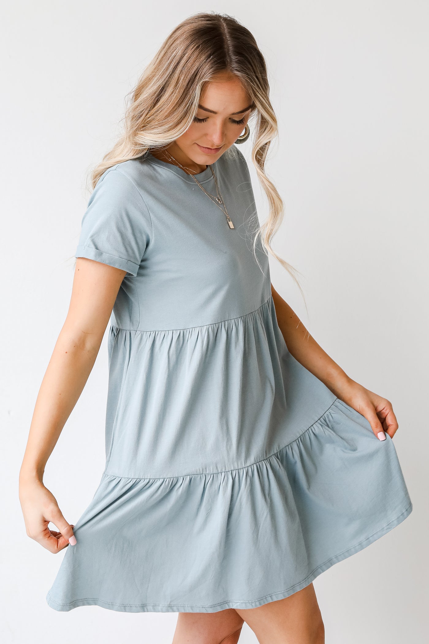 Tiered Babydoll Dress side view
